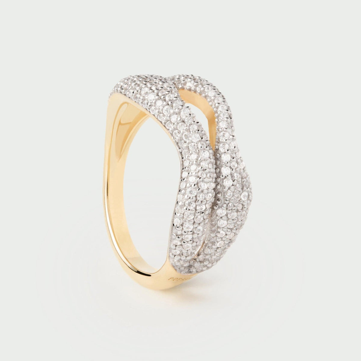 Anello donna PDPAOLA Pavé Sense Dolphin placcato oro 18K