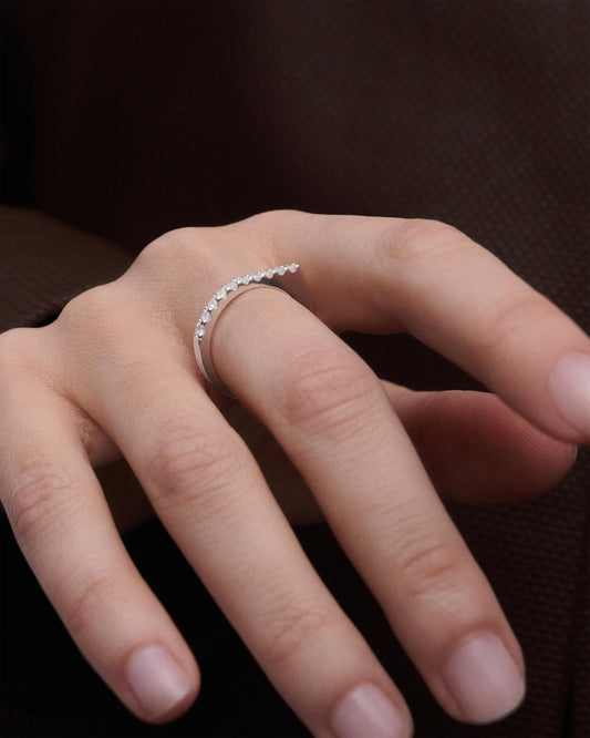Anello donna Gloss con zirconi bianchi PDPAOLA
