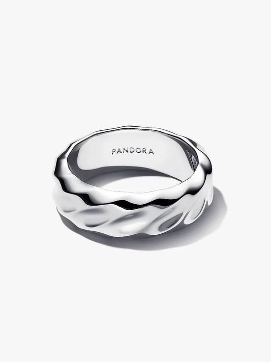Anello Pandora Dune Fascia Larga in Argento Sterling 925