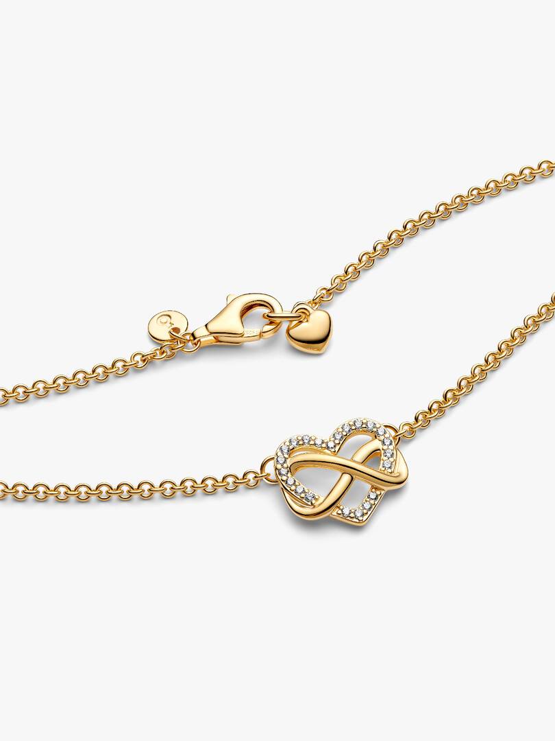 Collana Pandora Cuore Infinito Pietre Luminose Donna