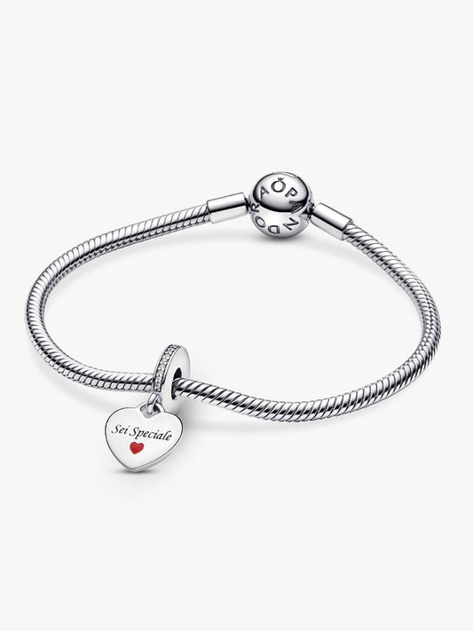 Pendente Pandora Sei Speciale da incidere in Argento Sterling 925 Donna