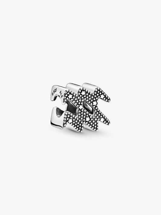 Charm zodiacale Acquario Pandora in Argento Sterling 925