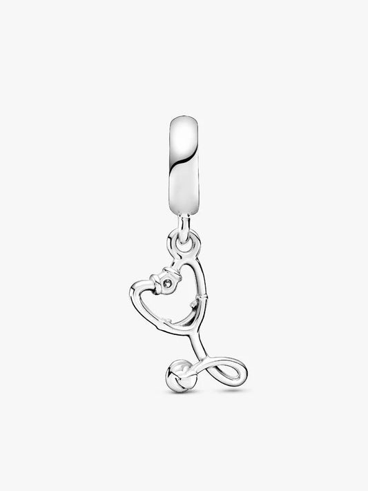 Charm Pandora Stetoscopio Cuore Argento Sterling 925 Donna