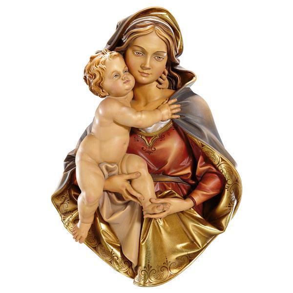 ULPE Wood Art - Busto della Madonna da appendere, in legno colorato diverse misure | ULPE - Nazareno Bancone Gioielli