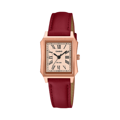 Casio - Casio LTP-B190RGL-4BV Orologio Unisex Oro Rosa Cinturino Rosso - Nazareno Bancone Gioielli