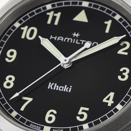Orologio Hamilton 38mm In Acciaio Quadrante Nero