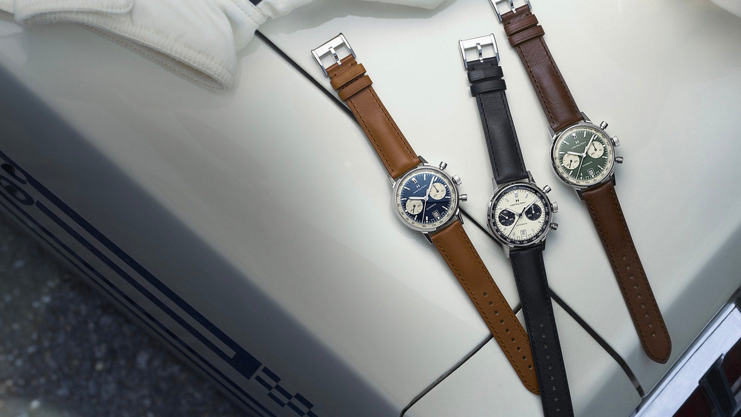 Hamilton - Intra-Matic Auto Chrono Orologio Uomo Cronografo Hamilton Quadrante Effetto Panda - Nazareno Bancone Gioielli
