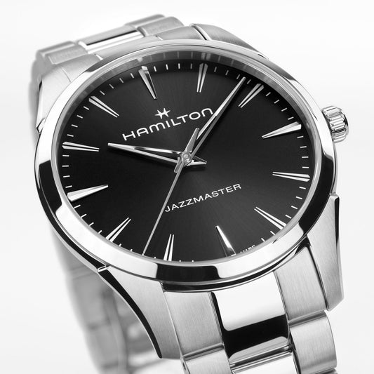 Hamilton - Orologio Uomo Hamilton 40mm In Acciaio Quadrante Nero - Nazareno Bancone Gioielli