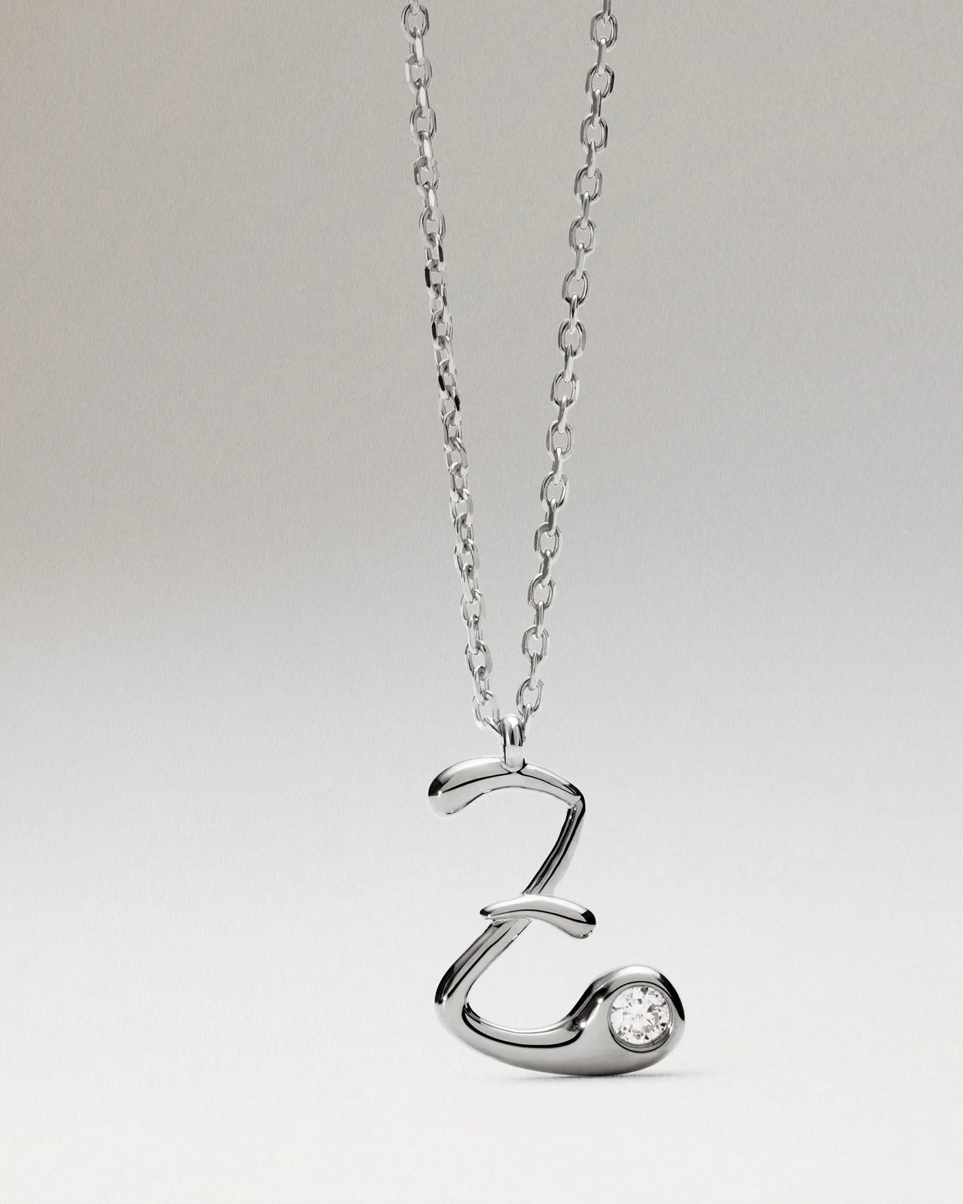 Collana Pdpaola Con Ciondolo In Argento 925 Con Iniziale Placcato Oro 18k O Rodio