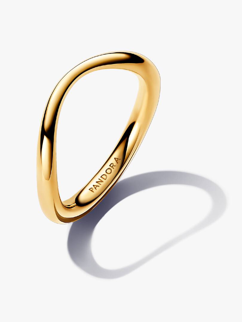 Anello Pandora Linea Sinuosa Finitura in Oro