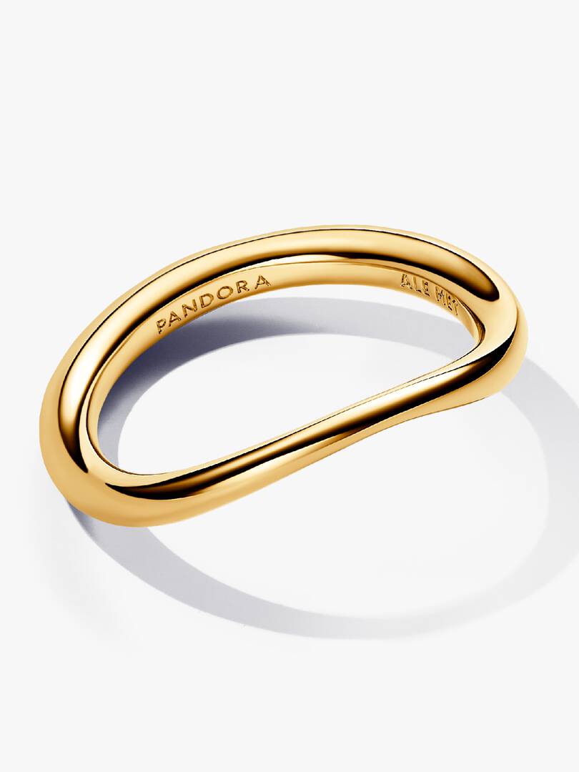 Anello Pandora Linea Sinuosa Finitura in Oro