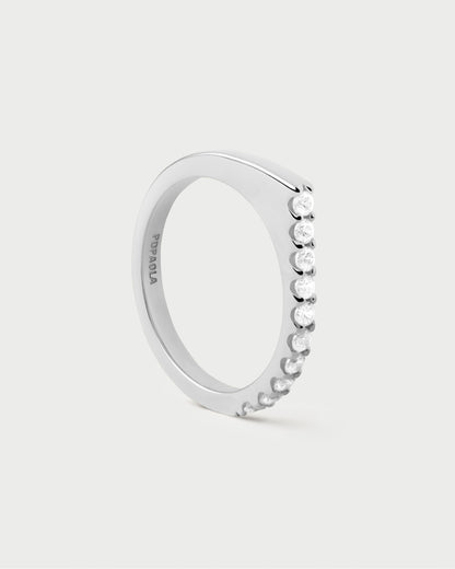 Anello donna Gloss con zirconi bianchi PDPAOLA