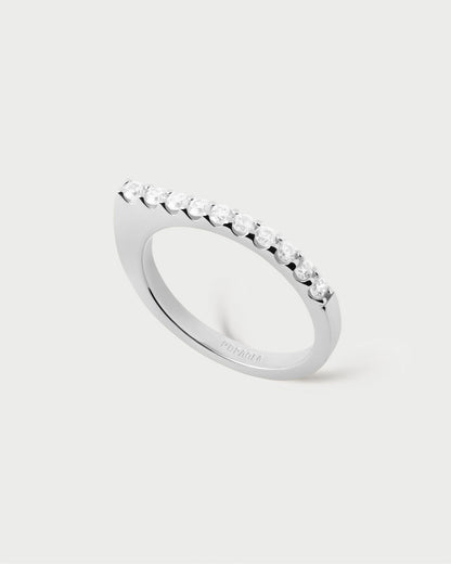 Anello donna Gloss con zirconi bianchi PDPAOLA