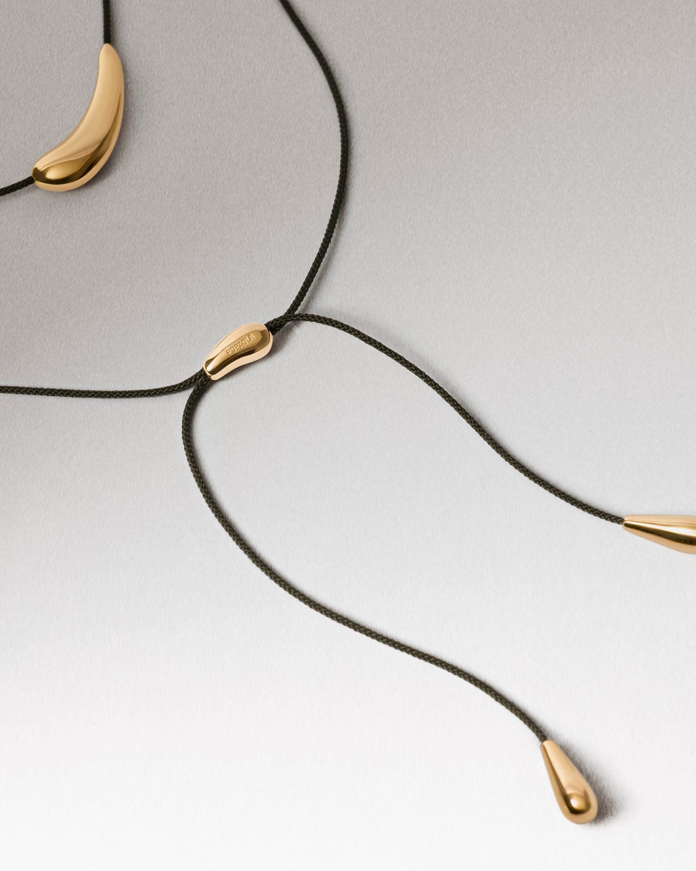 Collana girocollo Orbit PDPAOLA in cordino nero da donna