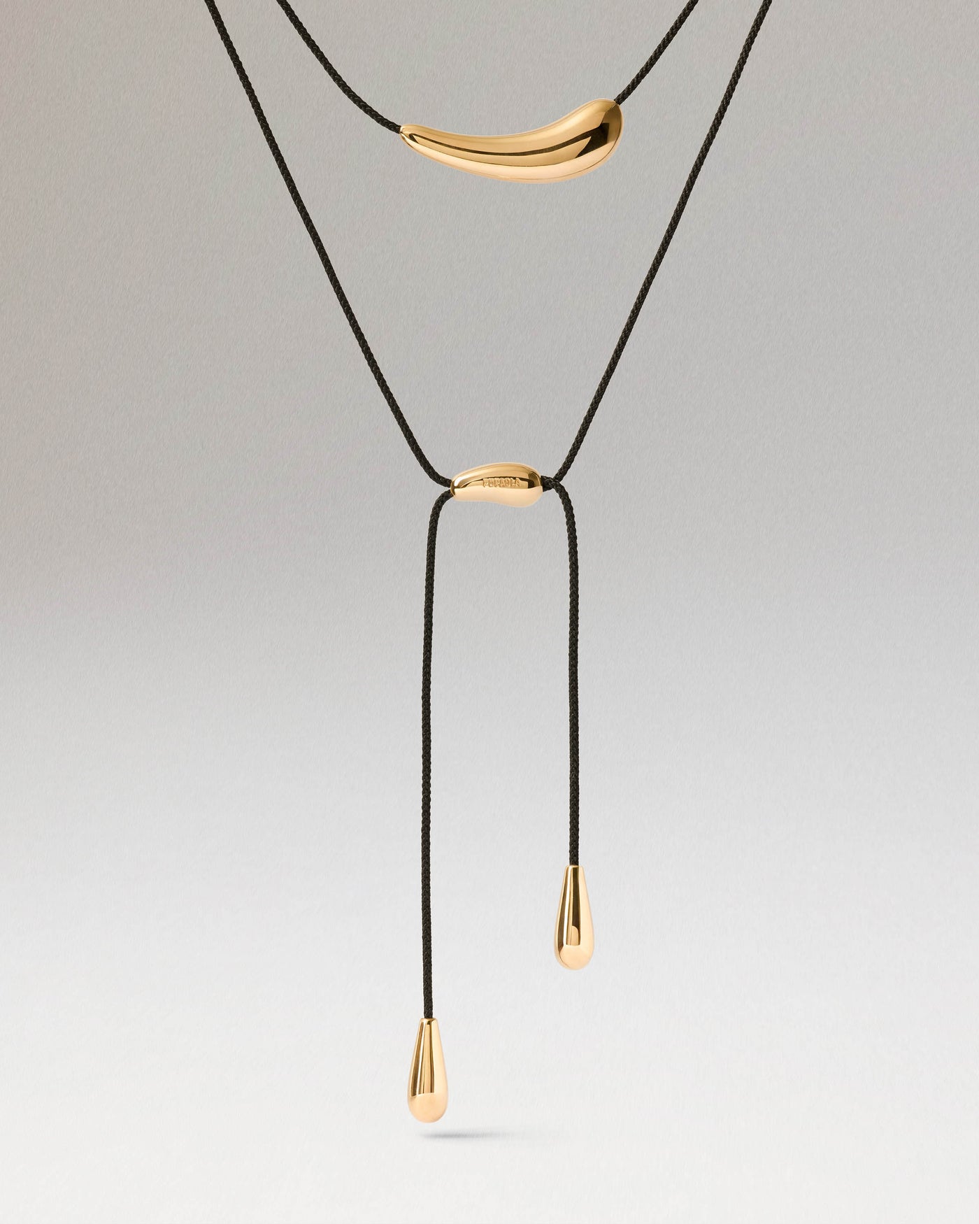 Collana girocollo Orbit PDPAOLA in cordino nero da donna
