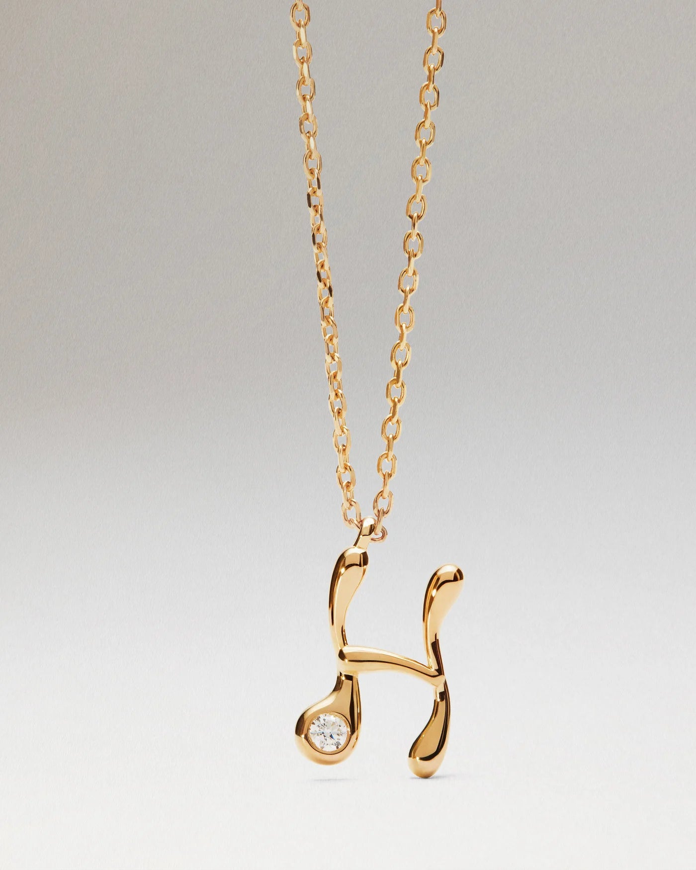 Collana Pdpaola Con Ciondolo In Argento 925 Con Iniziale Placcato Oro 18k O Rodio