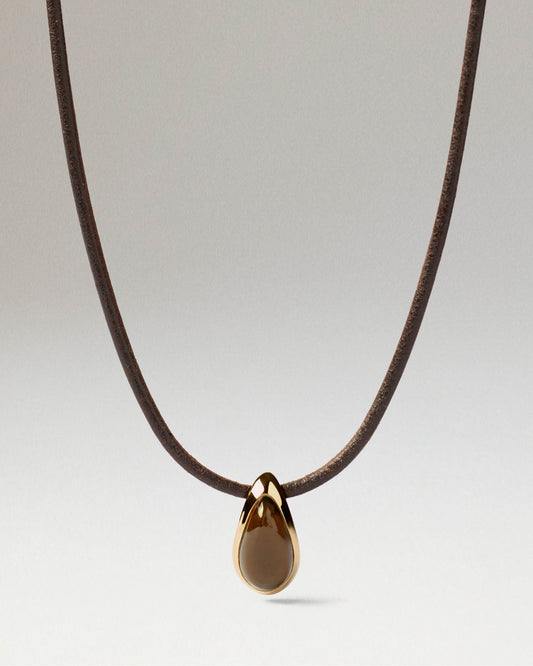 Collana con cordino Luna PDPAOLA in quarzo fumé