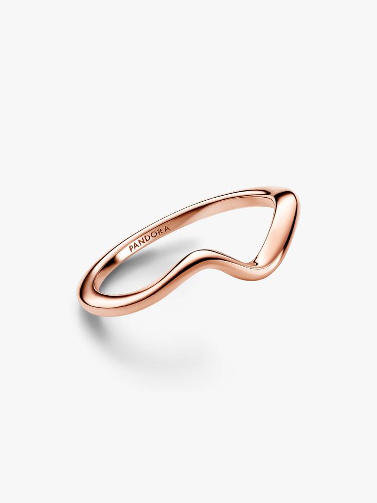 Anello Pandora Onda Oro Rosa