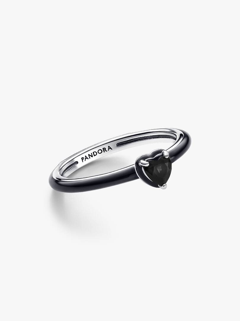 Anello Pandora ME Black Chakra Heart in Argento Sterling 925