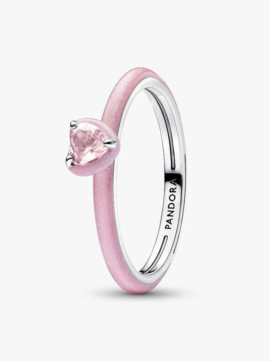 Anello Pandora ME Pink Chakra Heart in Argento Sterling 925