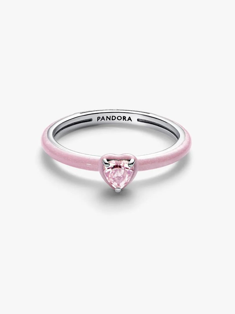 Anello Pandora ME Pink Chakra Heart in Argento Sterling 925