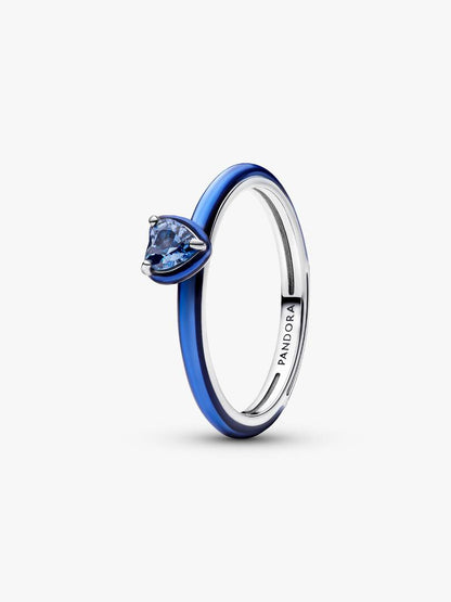 Anello Pandora ME Chakra Heart Blu in Argento Sterling 925