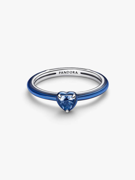 Anello Pandora ME Chakra Heart Blu in Argento Sterling 925