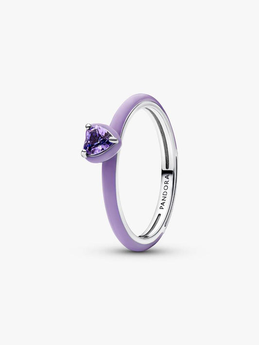 Anello Pandora ME Chakra Heart Viola Argento Sterling 925 193088C04