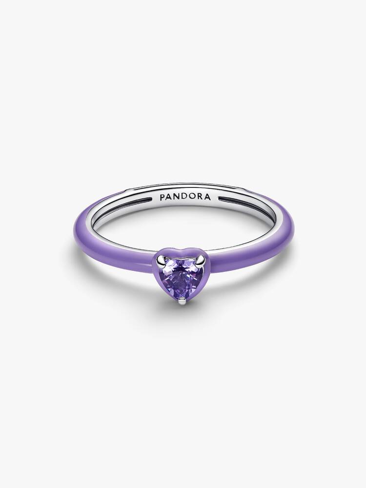 Anello Pandora ME Chakra Heart Viola Argento Sterling 925 193088C04