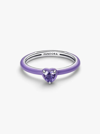 Anello Pandora ME Chakra Heart Viola Argento Sterling 925 193088C04