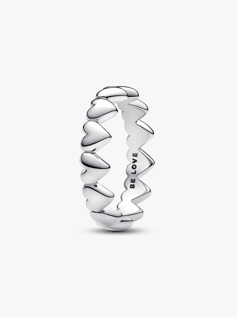 Anello Pandora Be Love Fascia a Cuori Argento Sterling 925