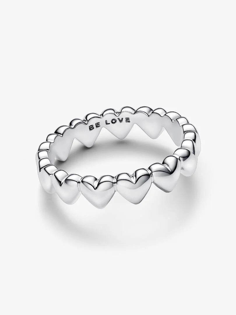 Anello Pandora Be Love Fascia a Cuori Argento Sterling 925