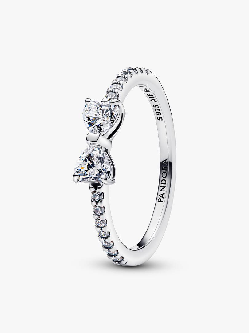 Anello Pandora Fiocco Scintillante Argento 925