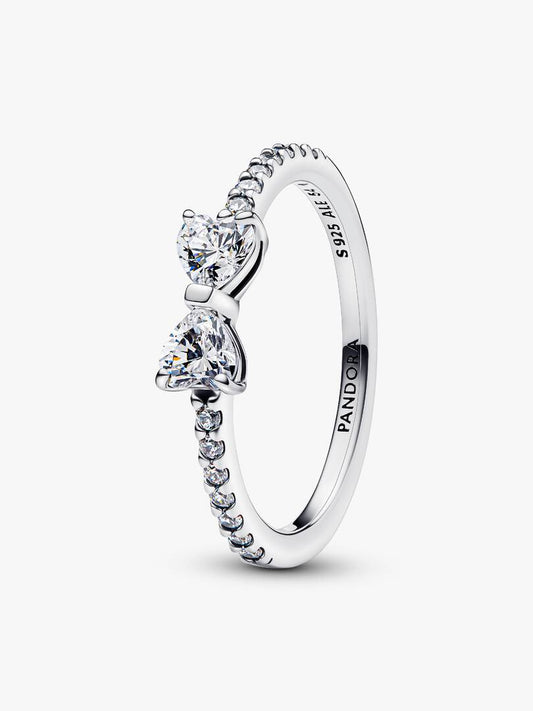 Anello Pandora Fiocco Scintillante Argento 925