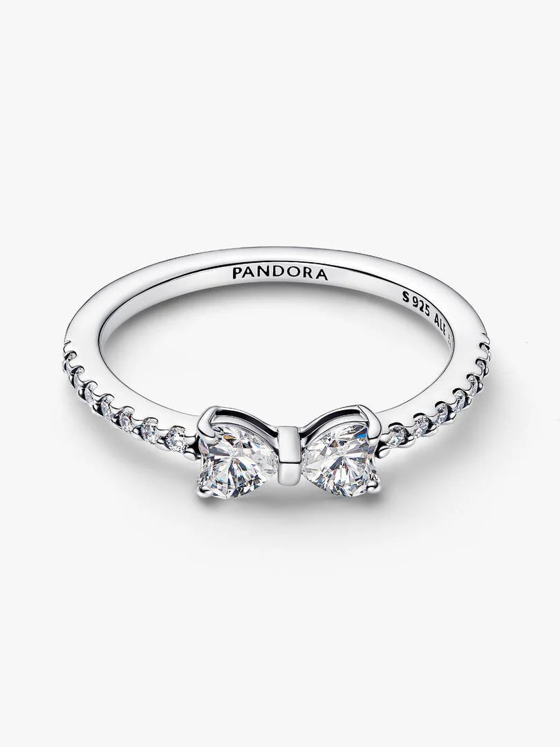 Anello Pandora Fiocco Scintillante Argento 925