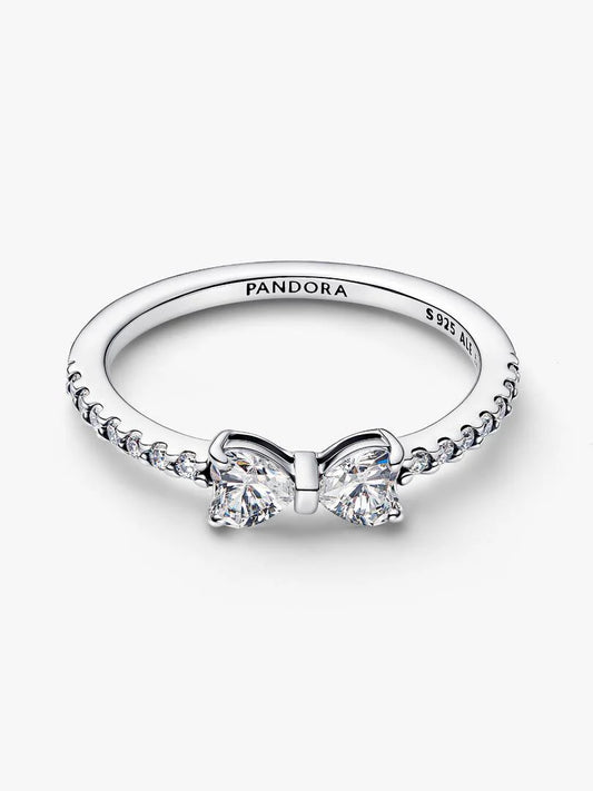 Anello Pandora Fiocco Scintillante Argento 925