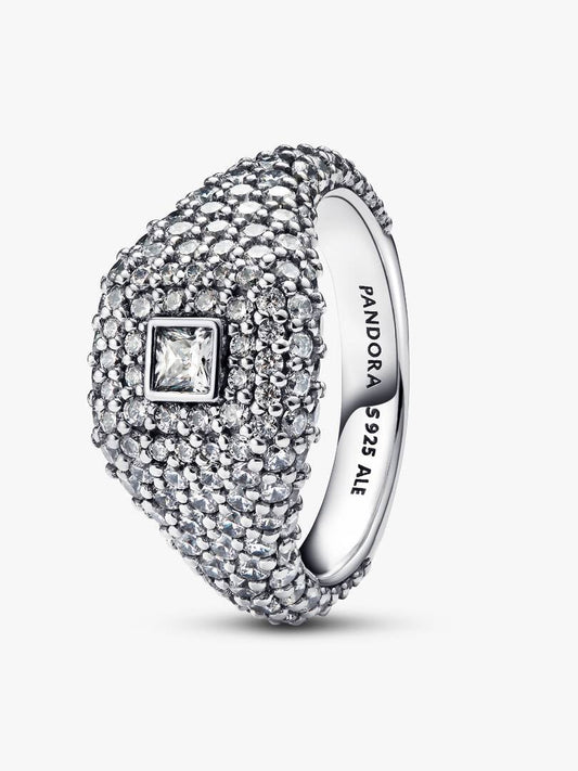 Anelli Pandora Cocktail Pavé in Argento Sterling 925