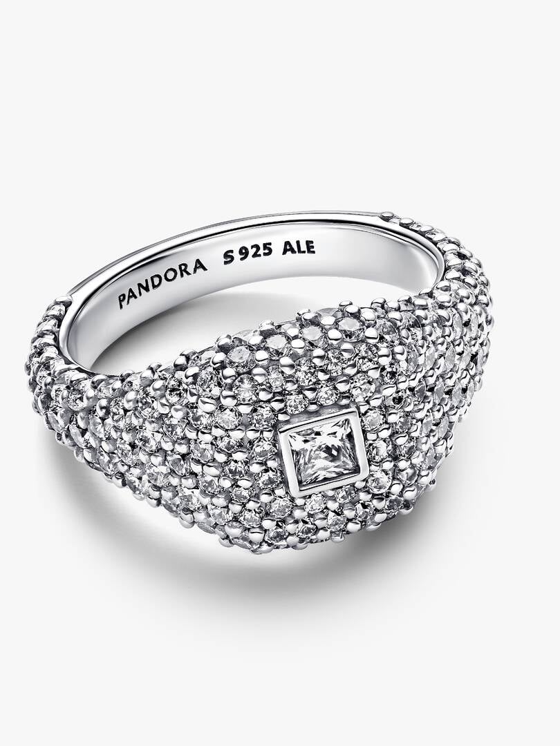Anelli Pandora Cocktail Pavé in Argento Sterling 925