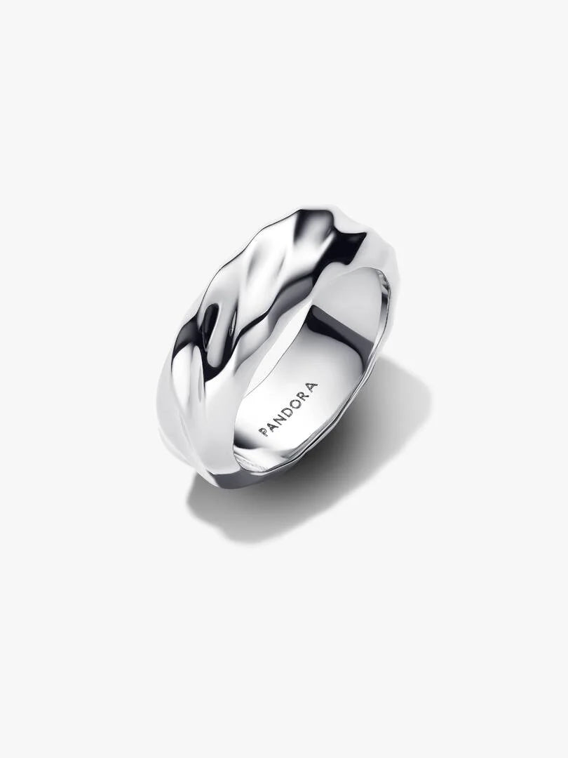 Anello Pandora Dune Fascia Larga in Argento Sterling 925