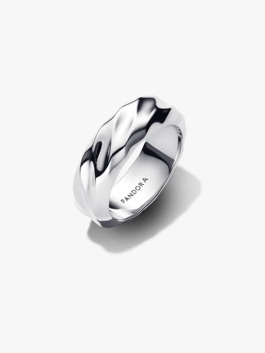 Anello Pandora Dune Fascia Larga in Argento Sterling 925