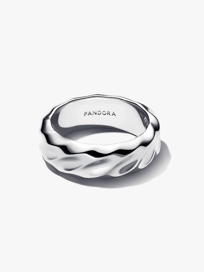 Anello Pandora Dune Fascia Larga in Argento Sterling 925