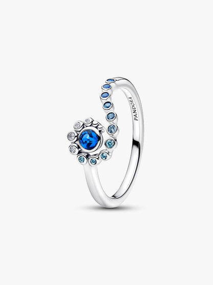 Anello Pandora Principesse Disney Vaiana Spirito del Mare in Argento Sterling 925 con finitura luminosa e cristalli multicolore