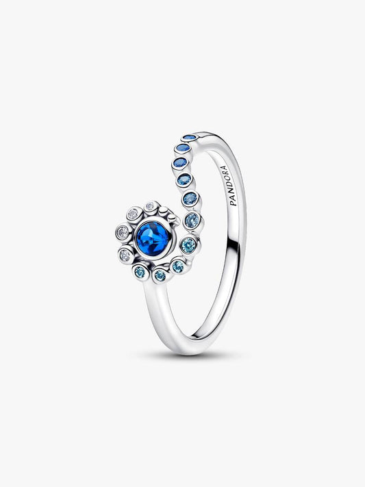 Anello Pandora Principesse Disney Vaiana Spirito del Mare in Argento Sterling 925 con finitura luminosa e cristalli multicolore