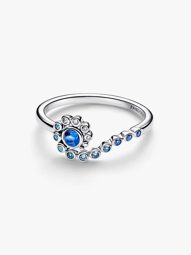 Anello Pandora Principesse Disney Vaiana Spirito del Mare in Argento Sterling 925 con finitura luminosa e cristalli multicolore