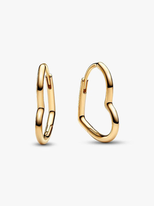 Orecchini a Cerchio Cuori Asimmetrici Pandora Donna