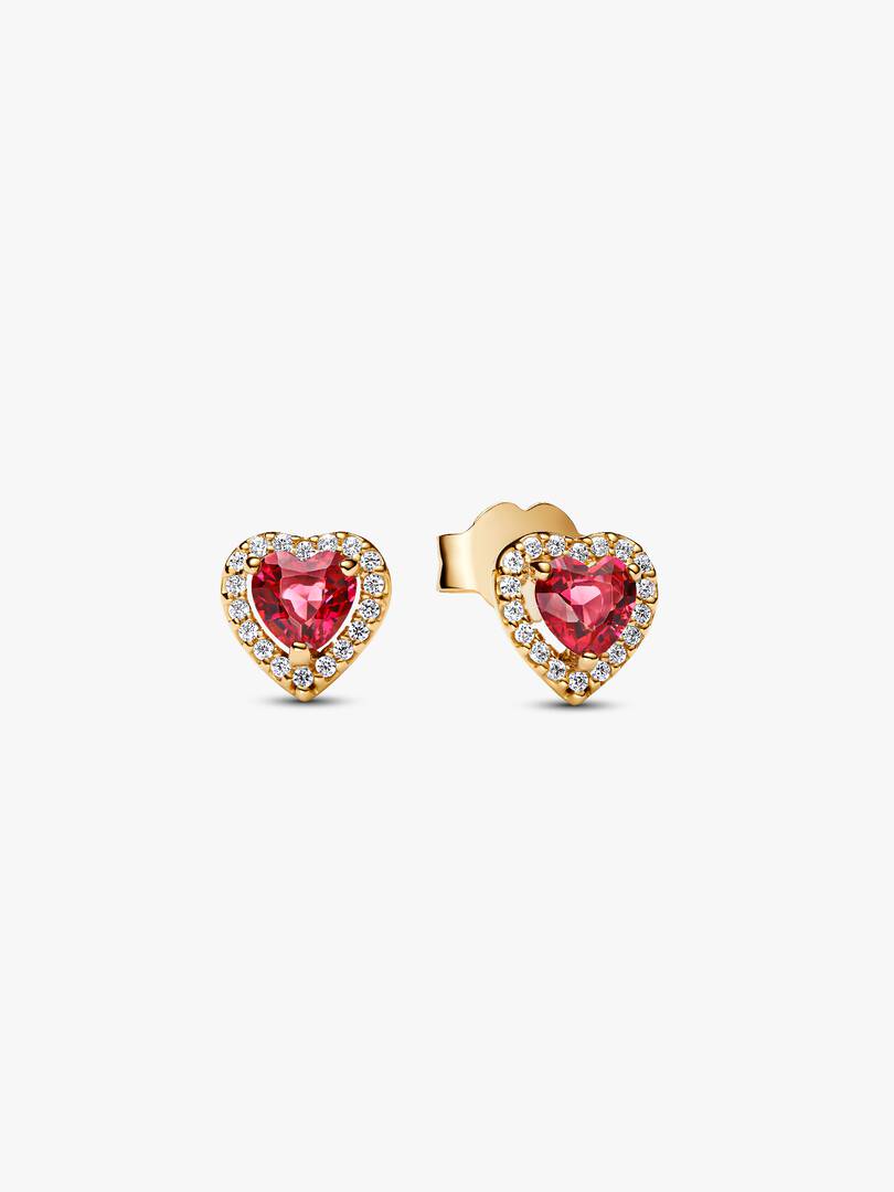 Orecchini a lobo Cuore in argento sterling Pandora