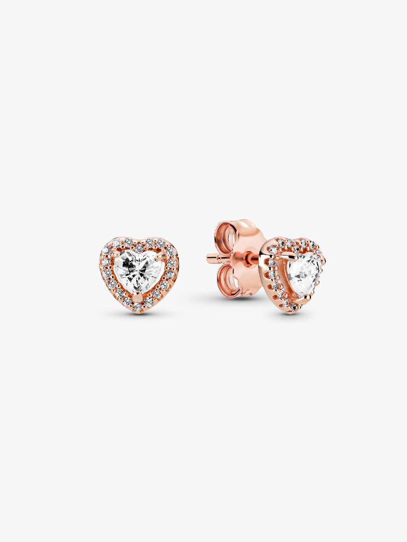Orecchini a lobo Cuore in argento sterling Pandora