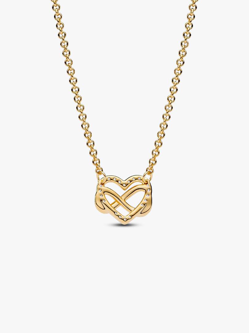 Collana Pandora Cuore Infinito Pietre Luminose Donna