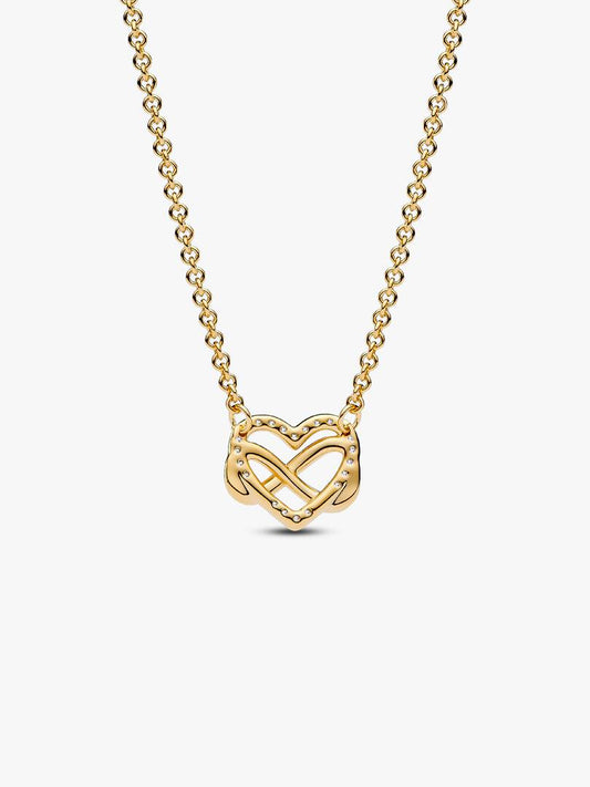 Collana Pandora Cuore Infinito Pietre Luminose Donna