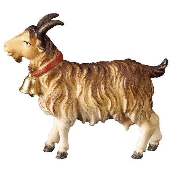 Capra con campanella in Legno per Presepe – Proporzionata per Figure Umane da 15 cm
